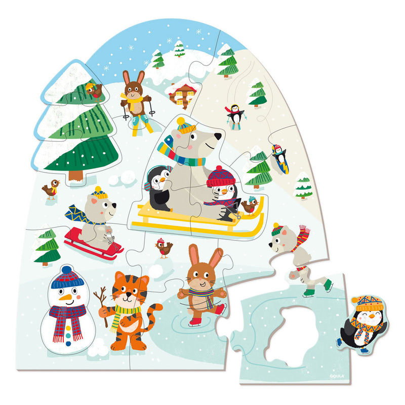 Load image into Gallery viewer, Goula jumbo puzzel xxl winter - 18st.
