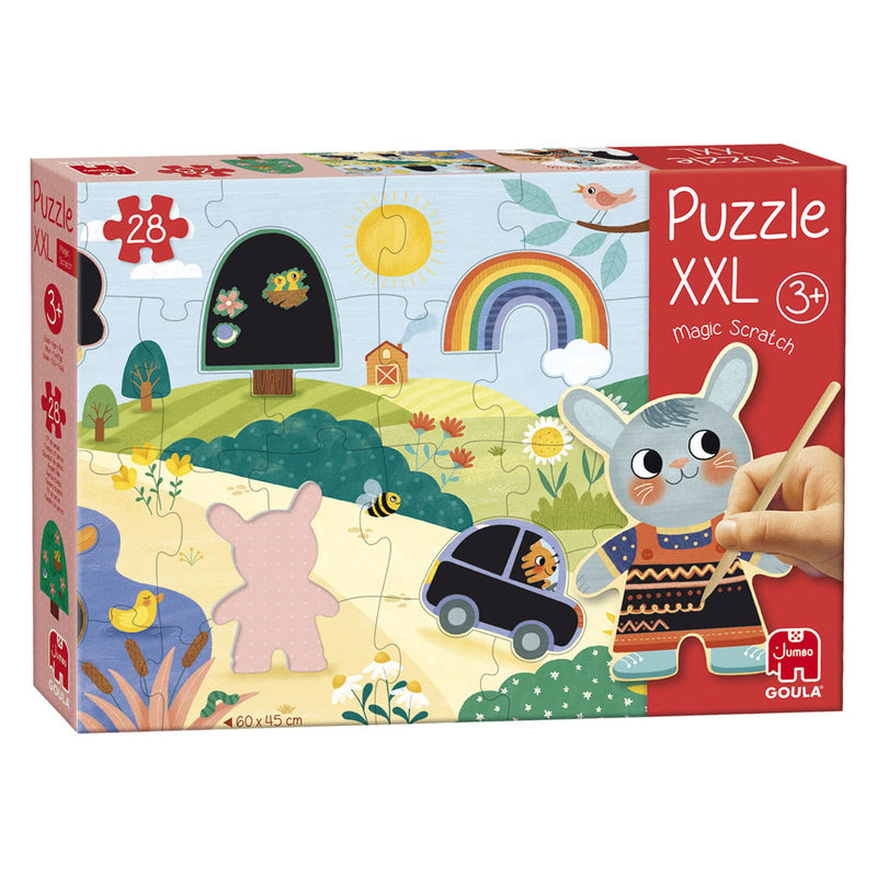 Afbeelding laden in galerijviewer, Jumbo goula puzzel xxl magische kraspuzzel - 27st.
