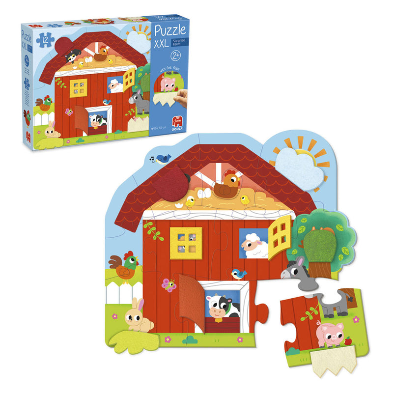 Load image into Gallery viewer, Jumbo goula puzzel xxl surprise farm - 12st.
