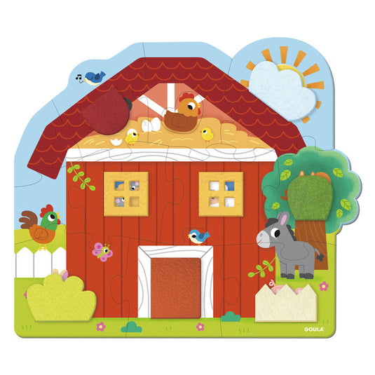 Goula jumbo puzzel xxl surprise farm - 12st.