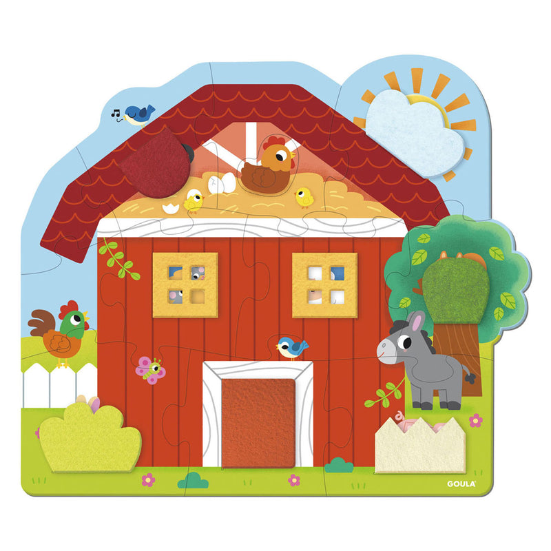 Load image into Gallery viewer, Jumbo goula puzzel xxl surprise farm - 12st.

