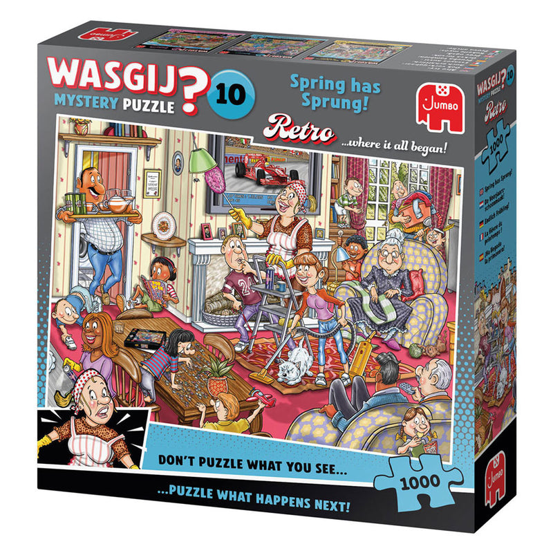 Afbeelding laden in galerijviewer, Jumbo wasgij retro mystery 10 - de voorjaars-schoonmaak! - 1000st.
