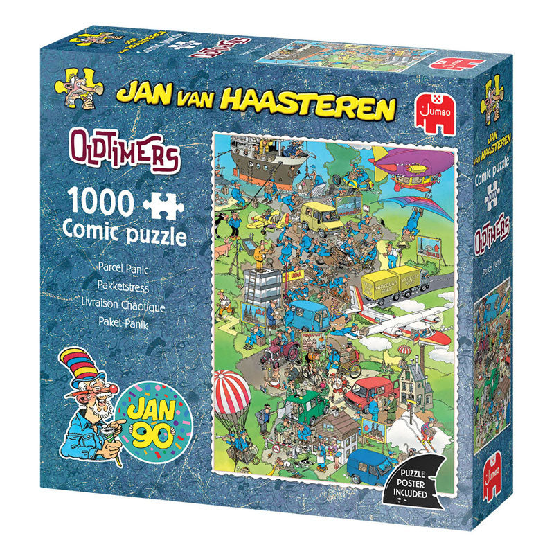 Load image into Gallery viewer, Jumbo puzzel 1000 st. jvh oldtimers - pakketstress!
