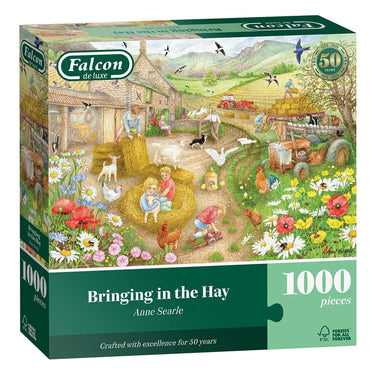 Falcon puzzel - bringing in the hay 1000 stukjes - educatief speelgoed.