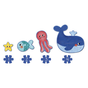 Goula jumbo - puzzel xxl oceaan - kinderpuzzel - 18 stukjes