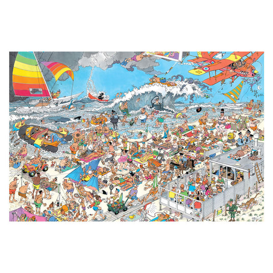 Jan van haasteren legpuzzel - op het strand 1500st.