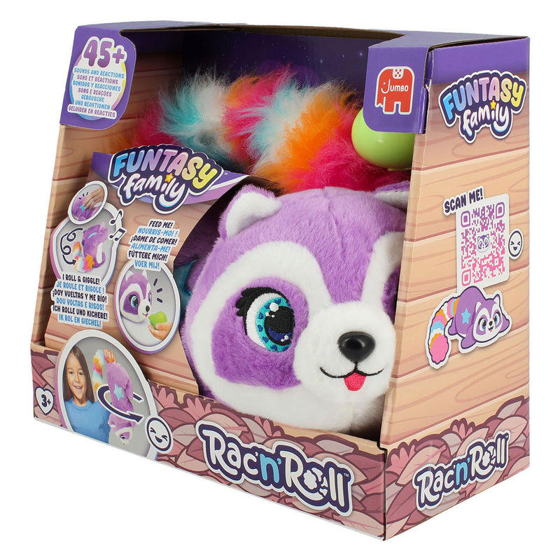 Load image into Gallery viewer, Funtasy family jumbo rac'n'roll interactieve rollende knuffel
