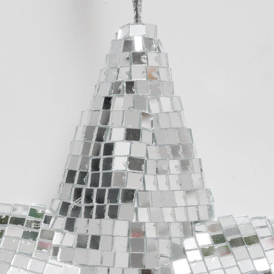 Boltze home kersthanger ster disco 20x20cm kunsttof