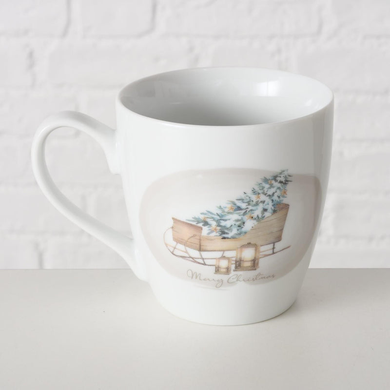 Load image into Gallery viewer, Boltze home jumbo-mok sleigh 480 ml porselein
