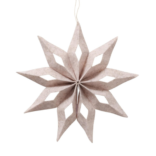 Boltze home ster van vilt d30cm