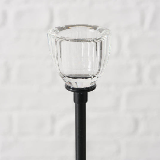 Boltze home kandelaar zwart 3-delig ø7cm