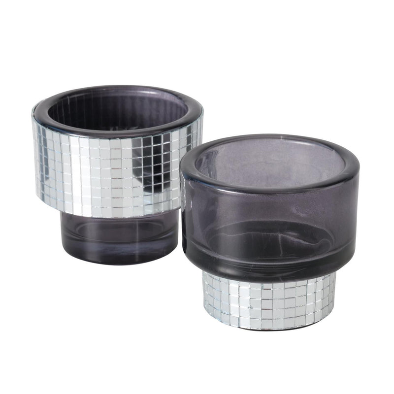 Load image into Gallery viewer, Boltze home theelichthouder disco glas h7,5 cm
