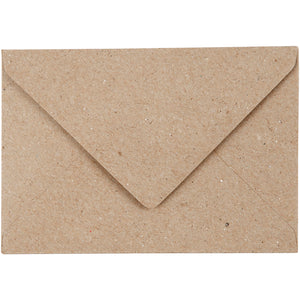 Creotime gerecyclede enveloppen, c7 7,8x11,5 cm, 120 gr, 50 stuks, naturel