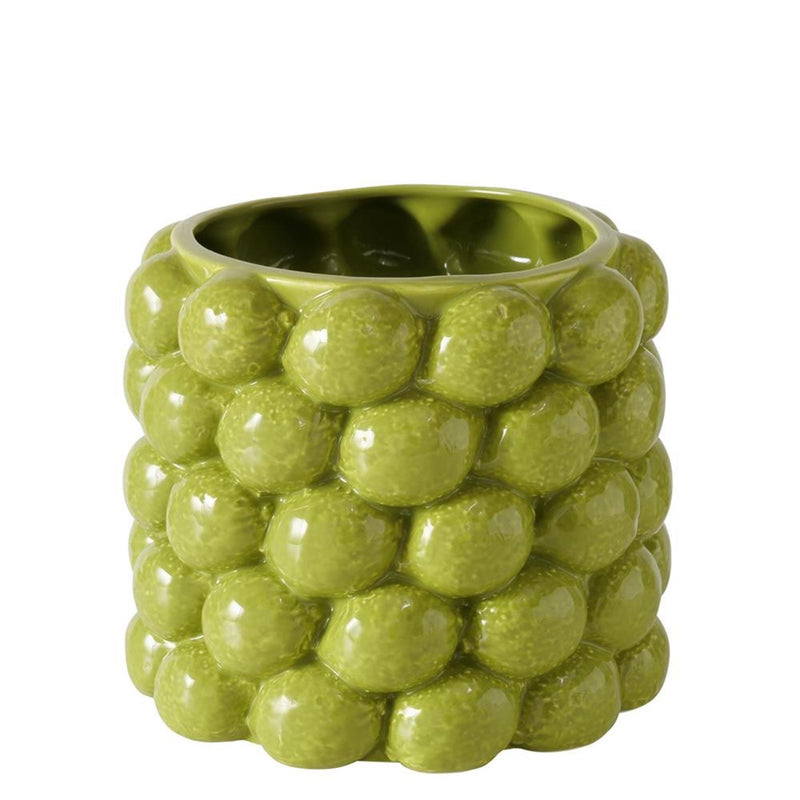 Load image into Gallery viewer, Boltze home bloempot lime dia16x14cm porselein groen
