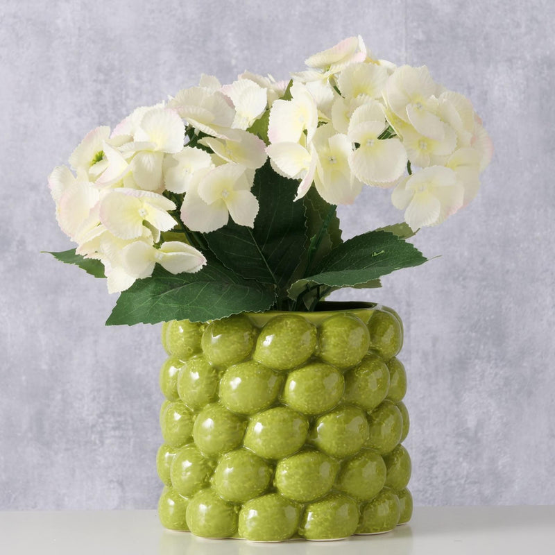 Load image into Gallery viewer, Boltze home bloempot lime dia16x14cm porselein groen
