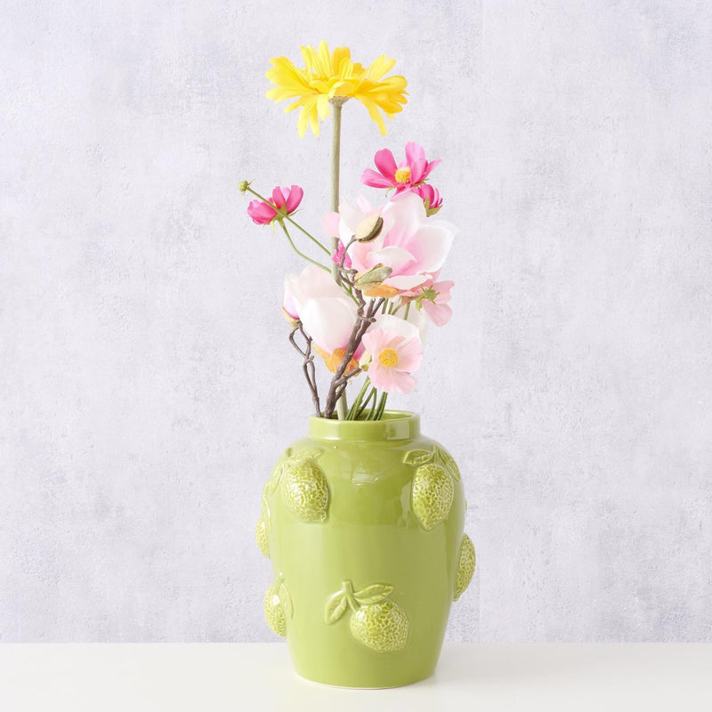 Load image into Gallery viewer, Boltze home vaas lime h20,5cm
