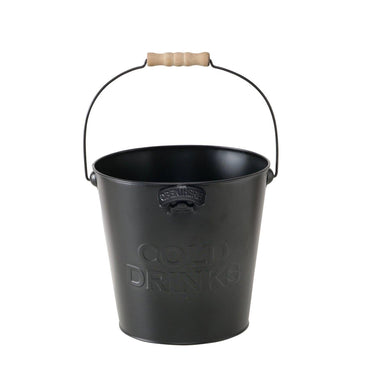 Boltze home bierkoeler emmer met opener metaal ã˜25xh22cm