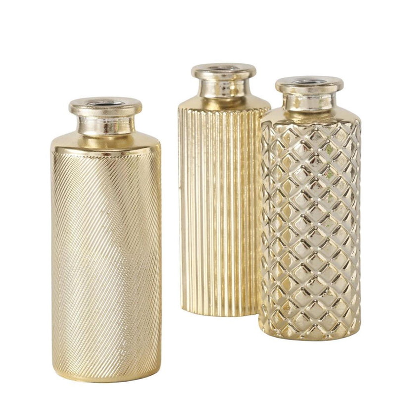 Load image into Gallery viewer, Boltze home vaas adore 13,5cm goud
