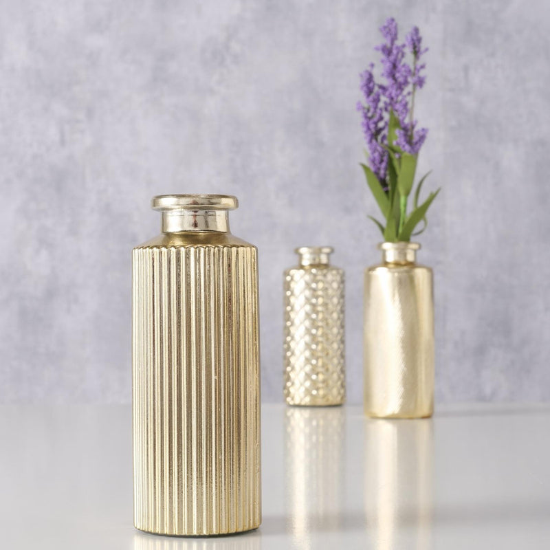 Load image into Gallery viewer, Boltze home vaas adore 13,5cm goud
