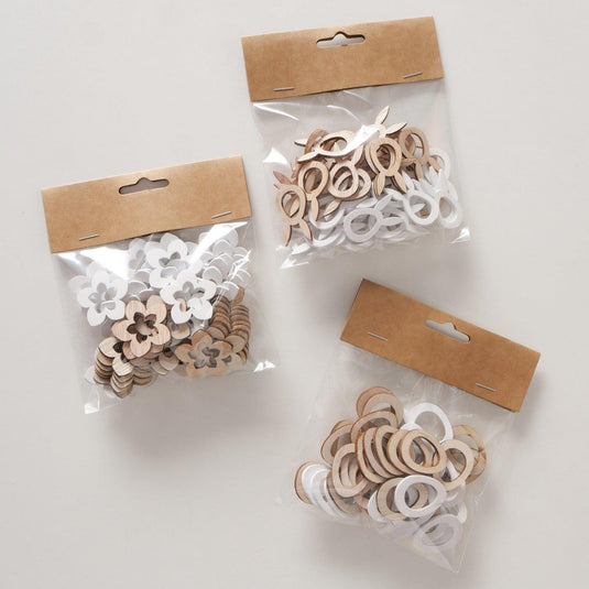 Boltze home strooi decoratie hout pasen 48-delig