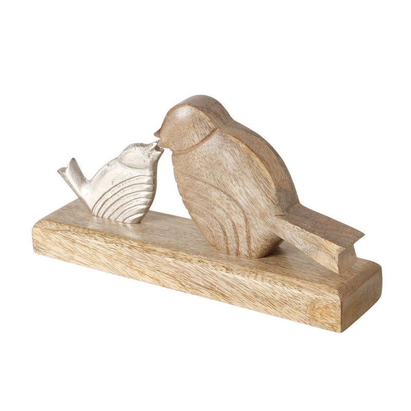 Load image into Gallery viewer, Boltze home beeld vogel met jong 23x5x12cm

