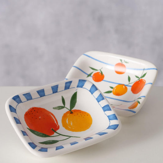 Boltze home schaal sinaassappel 8x6cm