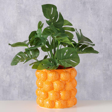 Boltze home bloempot sinaasappel dia17x15cm porselein