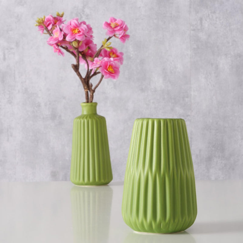 Load image into Gallery viewer, Boltze home vaas esko h17cm groen
