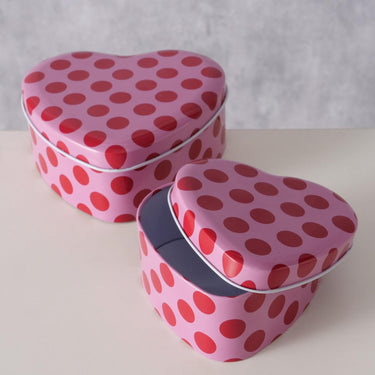 Boltze home blik ladina hartvorm set a 2 stuks