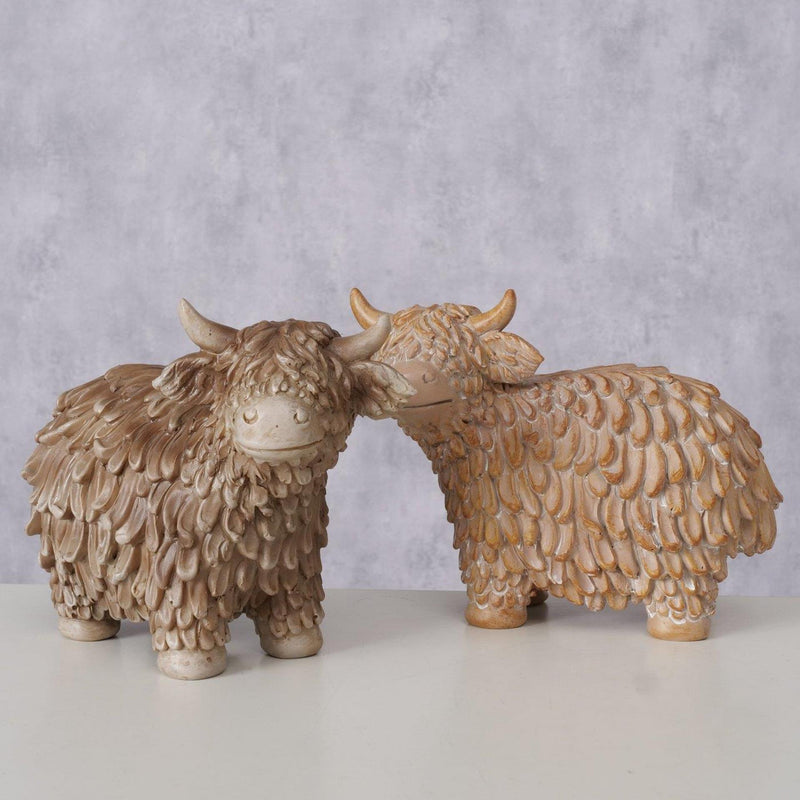 Load image into Gallery viewer, Boltze home figuur hooglander 18x9x13cm

