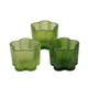 Boltze home waxinelichthouder fiona groen gelakt glas ã˜7,8xh6cm