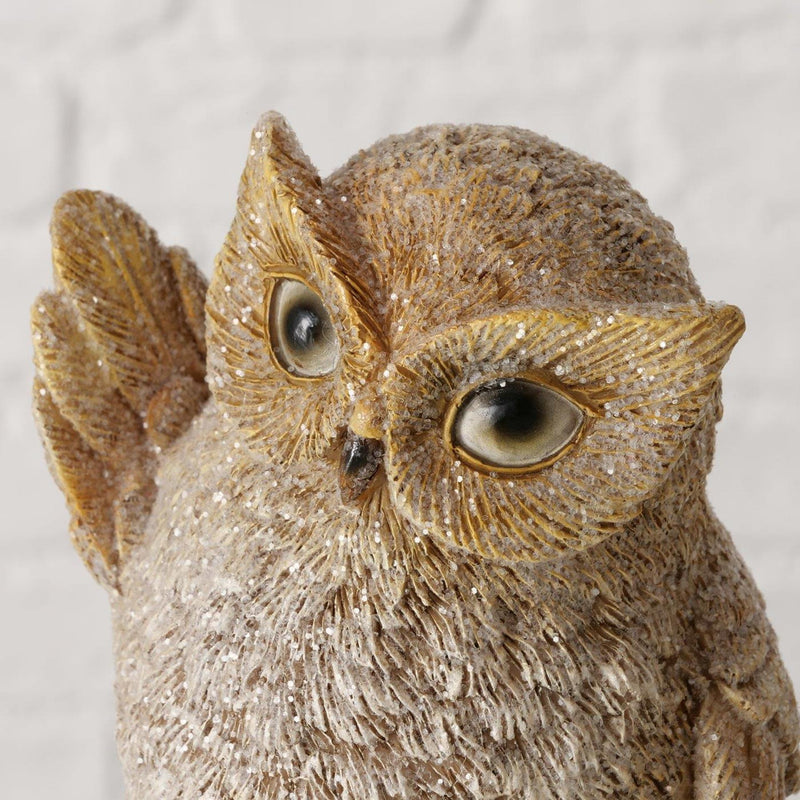 Load image into Gallery viewer, Boltze home figuur uil blanet 9,5x8x12,5

