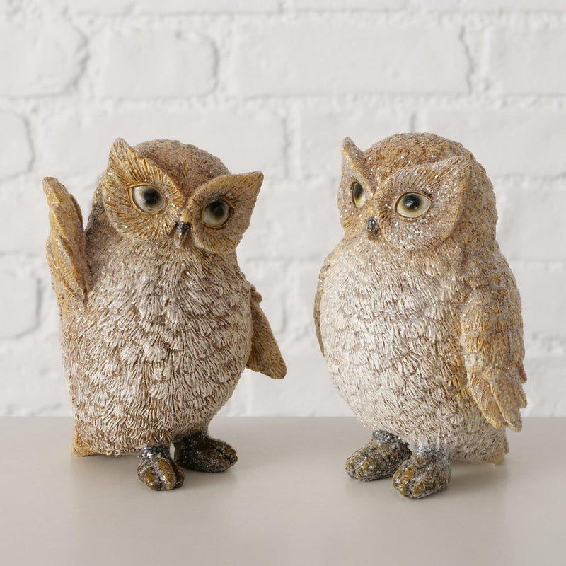 Load image into Gallery viewer, Boltze home figuur uil blanet 9,5x8x12,5
