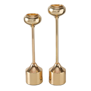 Boltze home kandelaarset donus goud 2-delig ã˜3,2-8,2xh32,5-36,5cm