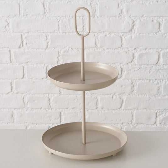 Boltze home etagère gogo beige ø21xh34cm