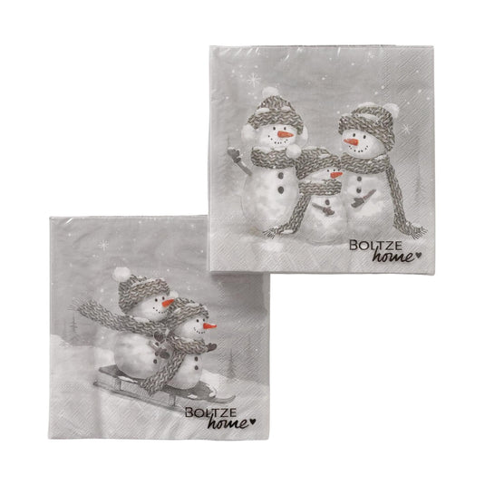 Boltze home servetten frosty pak a 20 16,5x16,5x3cm