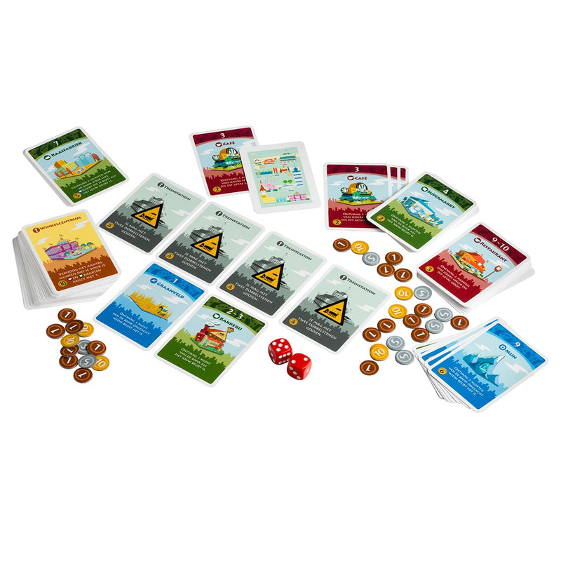 Load image into Gallery viewer, White goblin games machi koro dobbelspel (nederlands, 2 - 5 spelers, 40 minuten, vanaf 7 jaar)
