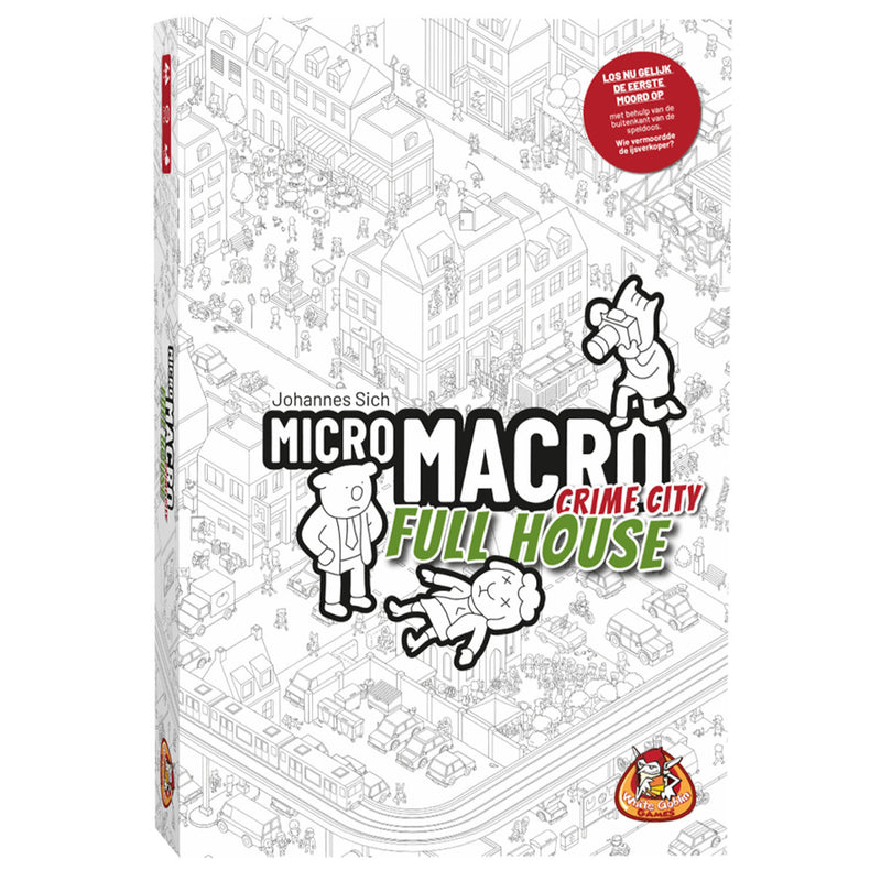 Afbeelding laden in galerijviewer, White goblin games micromacro: crime city full house bordspel (nederlands, 1 - 4 spelers, 15 - 45 minuten, vanaf 12 jaar)
