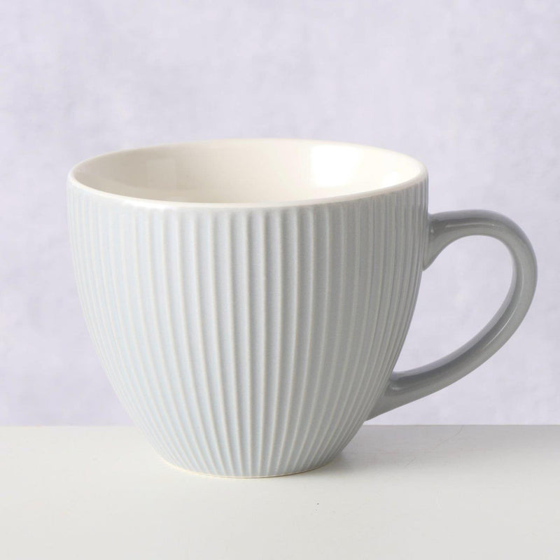 Load image into Gallery viewer, Boltze home mok grijs 420ml ø10,7cm
