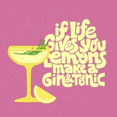 Duni servetten gin tonic 24x24cm 20-delig