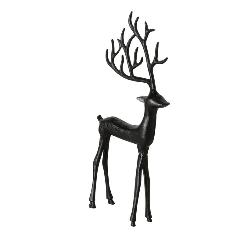 Load image into Gallery viewer, Boltze home figuur hert zwart 18x3x38cm
