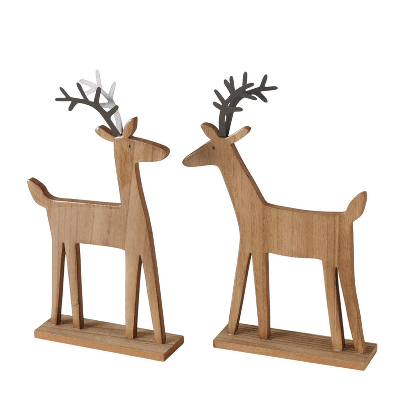 Load image into Gallery viewer, Boltze home figuur hert marono 20x5x30cm 2 assorti
