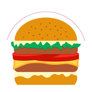Duni silhouettes servetten burger airlaid 33cm