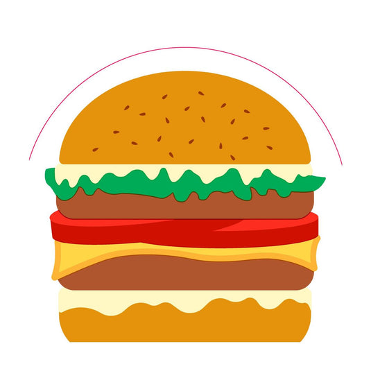 Duni servetten burger 33cm