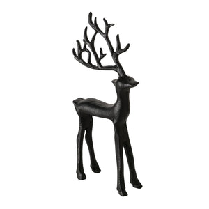 Boltze home figuur hert rupert zwart 9x3x20cm