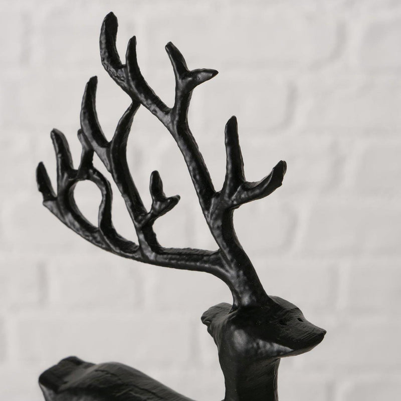 Load image into Gallery viewer, Boltze home figuur hert zwart 9x3x20cm
