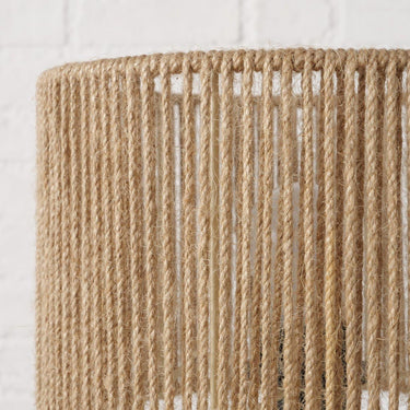 Boltze home tafellamp medika bruin cederhout hemp ã˜22,5xh34cm