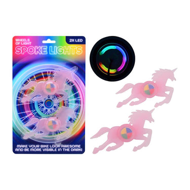Unicorn led spaakverlichting 2 stuks paard multi color