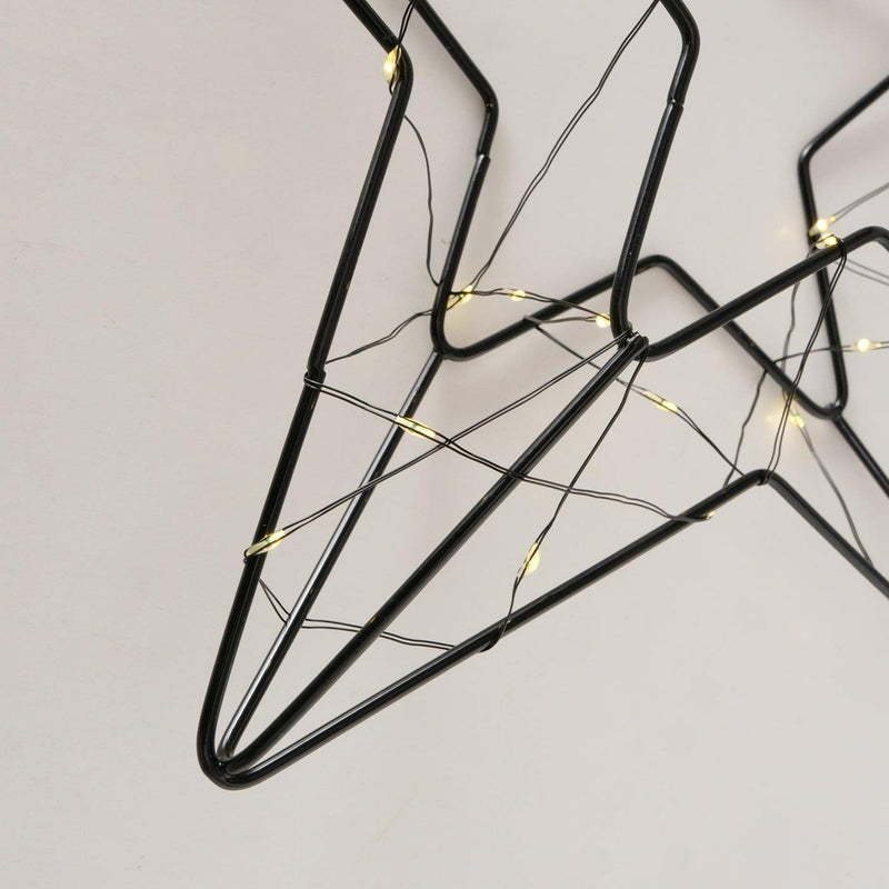 Load image into Gallery viewer, Boltze home decohanger led ster elvira zwart 29,5x30x6cm
