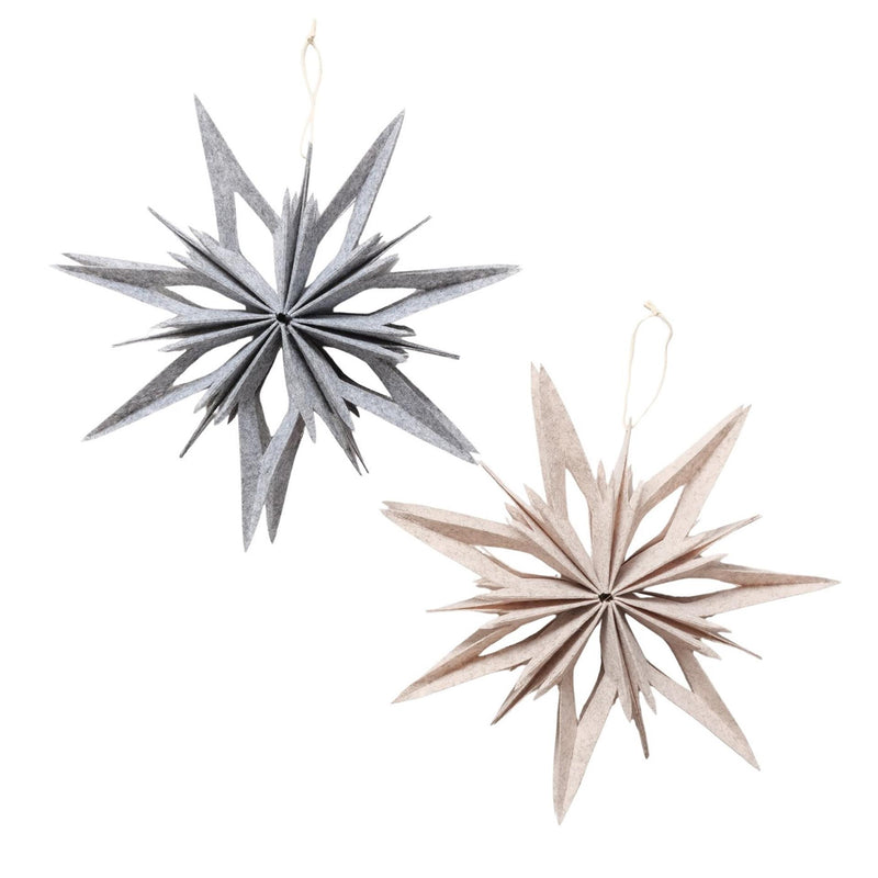 Load image into Gallery viewer, Boltze home decohanger ster kassio 30x5,5x30cm 2 assorti
